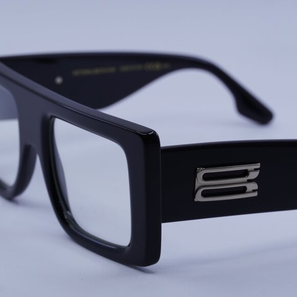 Victoria Beckham VB677S 006 Sunglasses Black Square Frame, Transparent Lenses - Picture 4 of 11